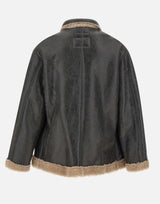 Giacca in pelle d'agnello SH0AM0063 M07010961 MM6 MAISON MARGIELA