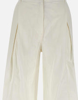 Cotton tuck pants LW251PT17WH 0053 LOW CLASSIC