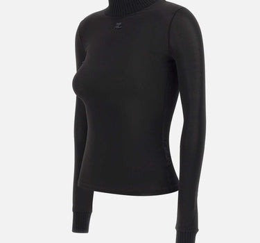 Maglia "Reedition Second Skin" PERJTO029JS0115 BLACK COURREGES