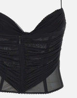 Top bustino in tulle 4C221A N0990 BLUMARINE