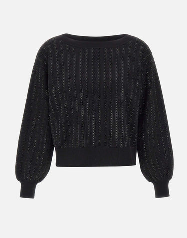 Maglia con strass CF5271MA96E M9798 LIU-JO