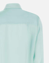 Camicia in seta H225SHRT TEAL HEBE STUDIO