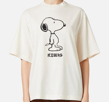 T-shirt in cotone F5B26325 1312 ICEBERG