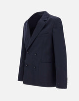 Blazer "Leon" in lana W24MTLG421 NAVY OFFICINE GENERALE