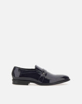 Mocassini "Rugan" in pelle lucida 9442 RUGANBLU CARLO PIGNATELLI