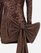 "Sequins Bow Mini Dress" 114881 2910 ROTATE BIRGER CHRISTENSEN