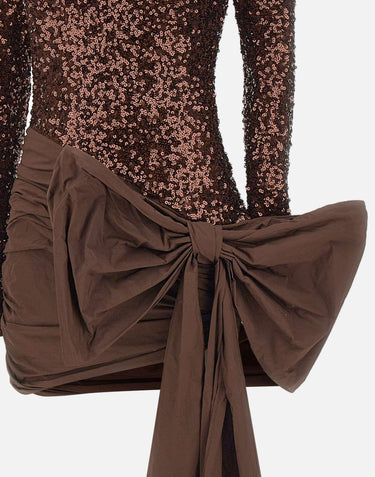 "Sequins Bow Mini Dress" 114881 2910 ROTATE BIRGER CHRISTENSEN