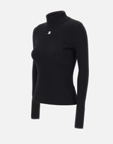 Maglia "Reedition Rib Knit" PERMPU022FI0001 BLACK COURREGES