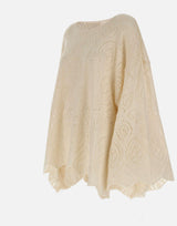 Maglione in lana e alpaca W08130280 24WHITE MAURIZIO MYKONOS