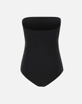 "Bustier Lingerie Jersey Bodysuit" 425JBD161JS0256 BLACK COURREGES