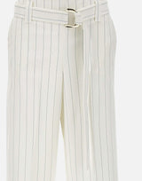 Pantaloni gessati a vita alta CA5236T1969 MM26E LIU-JO