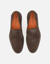 Mocassino penny in suede MGDC18610DTRBSEY T50 SANTONI