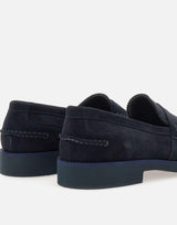 Mocassini "Velour" in camoscio LM10342CR VELURNAVY DUCA DEGLI ABRUZZI