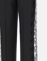Pantaloni in twill di lana 2P196A N0990 BLUMARINE