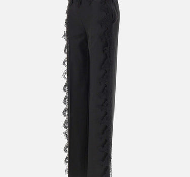 Pantaloni in twill di lana 2P196A N0990 BLUMARINE