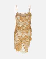 "Brownish green lace halter top" BX009 BROWNISHGREEN JACQUES WEI