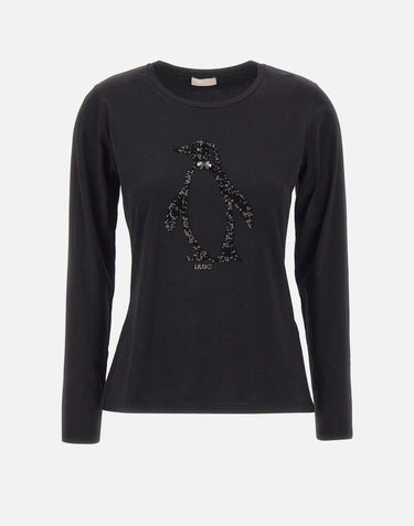 Maglia in cotone MF5519JS923 P9142 LIU-JO