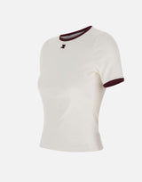 T-shirt "Signature Contrast" 125JTS017JS0203 WHTBURG COURREGES