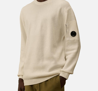 "Cotton Chenille Crewneck Sweater" 19CMKN017A 005558G103 C.P. COMPANY