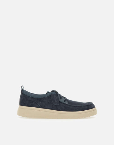 Stringate "Polden Moc Suede" 180866 NAVY CLARKS