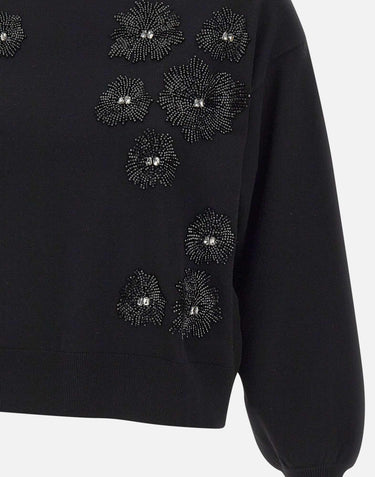 Maglia con perline CF5271MA96E M9799 LIU-JO
