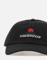 "Mountains embroidered patch cap" APF25HAT002 05 CASABLANCA