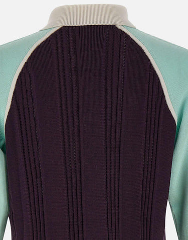 "Merino Tennis Long Sleeve Polo" MAW25KW1131 01 CASABLANCA