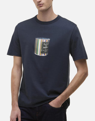 Paul Smith loves Barbour- Wax Tin t-shirt MTS1526 MTSNY91 BARBOUR X PAUL SMITH