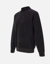 "Brushed Emerized Diagonal Fleece Mockneck Sweatshirt"<BR/> 19CMSS250A 006614G999 C.P. COMPANY