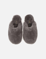 "Closed toe sheepskin fur slipper" FW161000L CHA MOU