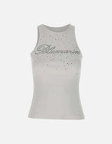 Top con punti luce in cotone stretch 4T070A N0103 BLUMARINE