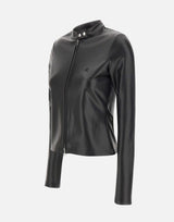 "Zipped Biker Top" 325CTO436PU0049 BLACK COURREGES