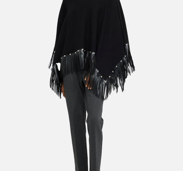 Poncho con frange 2F5053M0300 22222 LIU-JO