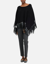 Poncho con frange 2F5053M0300 22222 LIU-JO