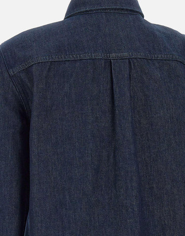 Camicia "Straight" in denim di cotone O1104508 G03 THEORY