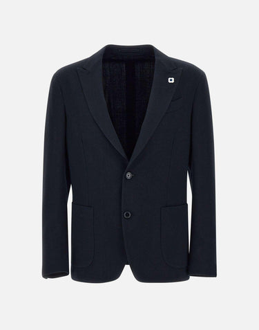 Blazer  in lana e cotone EP6014AE EPAD60502850 LARDINI