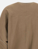 Blusa in lino e viscosa stretch TPDC02F361H550 1266 FABIANA FILIPPI