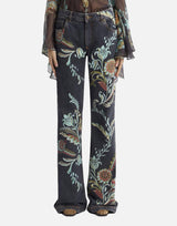 Jeans flare stampa narcisi WRNB0029 AKD39X0811 ETRO