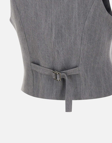 Gilet in denim UF5226D0266 87457 LIU-JO