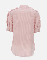 Camicia in cotone con righe CA5239T2953 C3609 LIU-JO