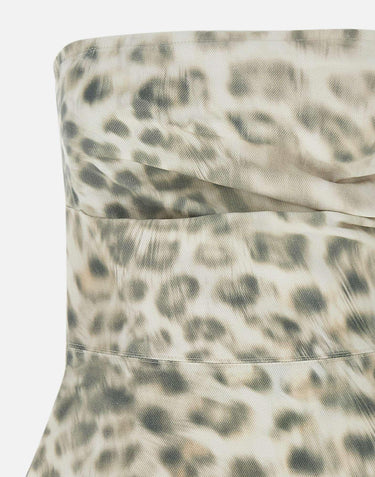 "Printed denim top" 114504 2930 ROTATE BIRGER CHRISTENSEN