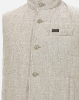 Gilet in tela di lino NAM20500560WZF C205 FAY
