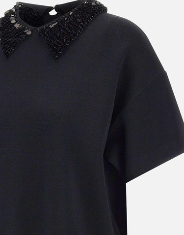 Maglia con paillettes CF5038MS55N 22222 LIU-JO