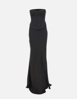 "Satin Corset Maxi Dress" 114330 100 ROTATE BIRGER CHRISTENSEN
