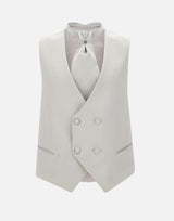 Completo tre pezzi con accessorio cerimonia in misto viscosa e fresco lana 46JX103L108029 693 CARLO PIGNATELLI