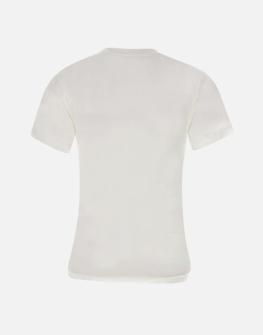 "Fitted Shrunken Logo"<BR/><BR/> 1424JTS005890A WHITE VICTORIA BECKHAM