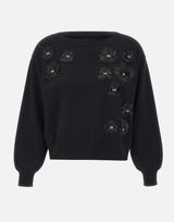 Maglia con perline CF5271MA96E M9799 LIU-JO