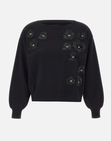 Maglia con perline CF5271MA96E M9799 LIU-JO