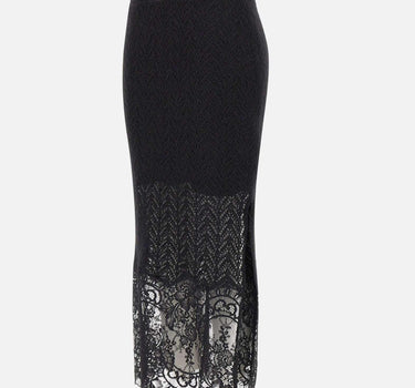 Gonna in maglia 4G075A N0990 BLUMARINE