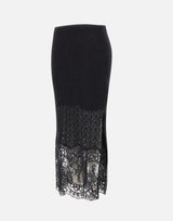 Gonna in maglia 4G075A N0990 BLUMARINE